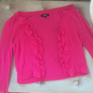Express pink cardigan